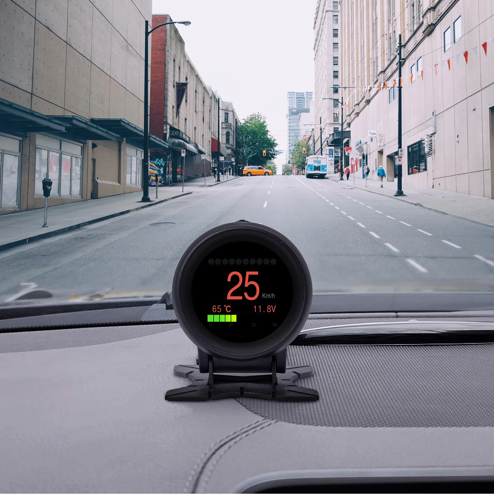 A205 OBD2 Auto Digital Tachometer Meter OBD Bordcomputer Auto Display Gauge OBD HUD Head Up Display Reise Display Geschwindigkeit meter – Detail 5