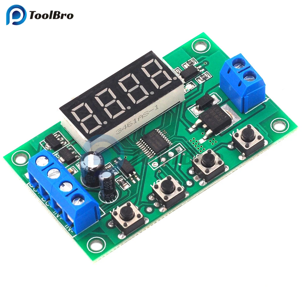 1 CH Trigger Cycle Time Delay Relay DC 7-24V Mosfet Switch Module Timer Timing Relay for LED Light Motor Pump 12V 24V