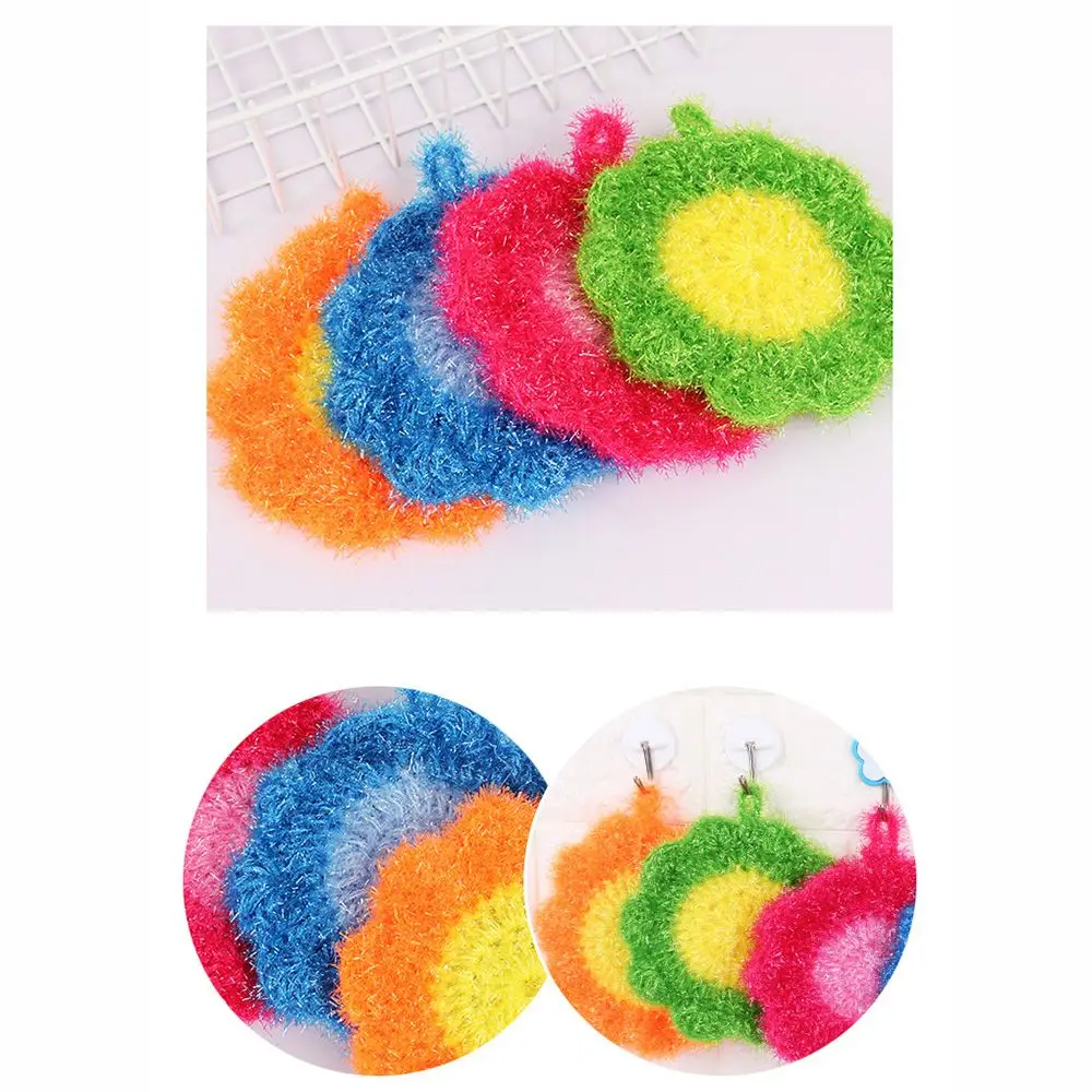 1PC Cute Cleaning Cloth Tableware Wash Kitchenware Brushes Cleaning Rags Scouring Pad Dish Scrubber Sponge Dish Towel