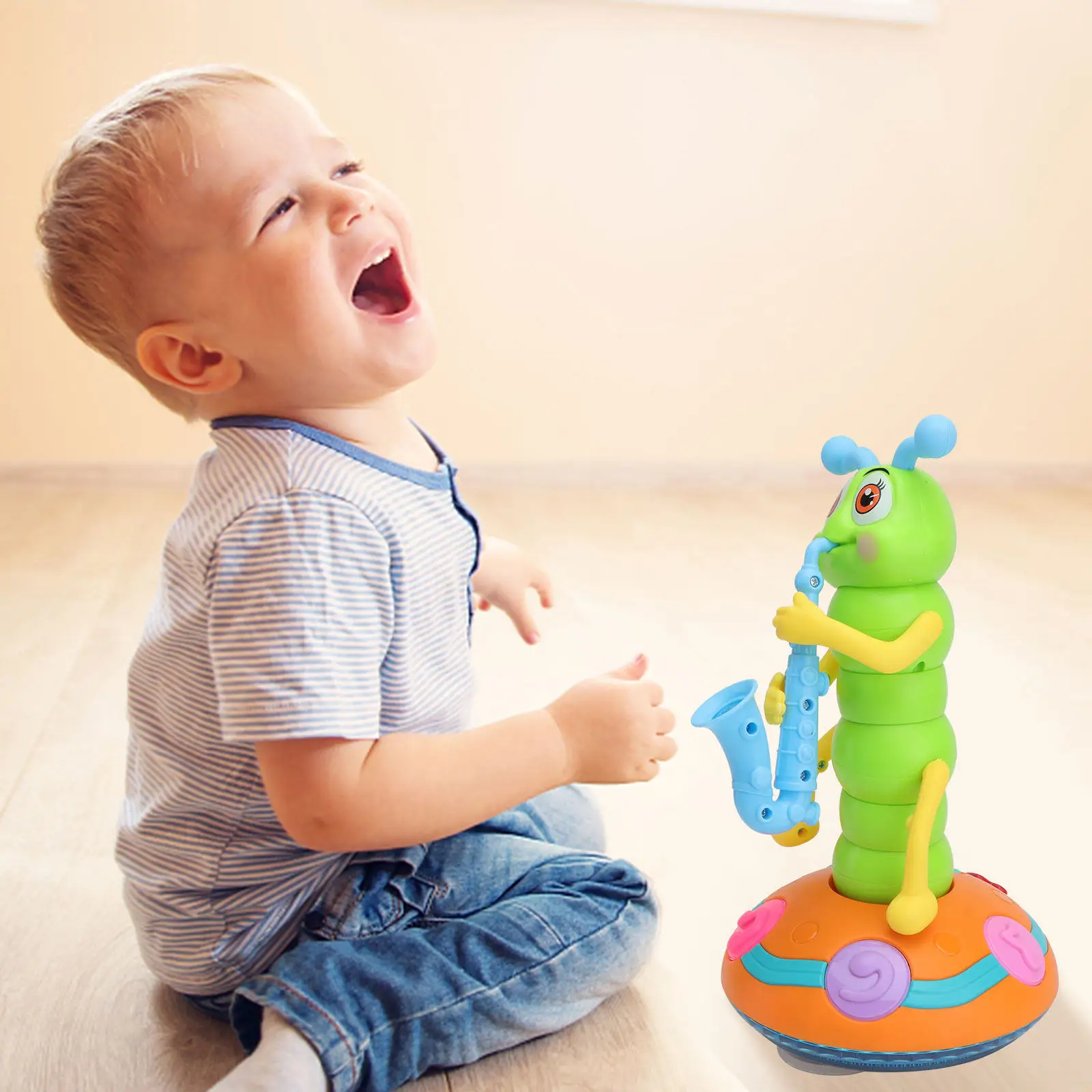 

1Pcs Music Electronic Caterpillar Kids Light Multifunctional Early Education Electrical Plaything Toy