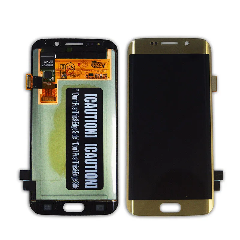 5Pcs New For Galaxy S6edge Screen assembly display G925F LCD screen G9250 internal and external screens integrated