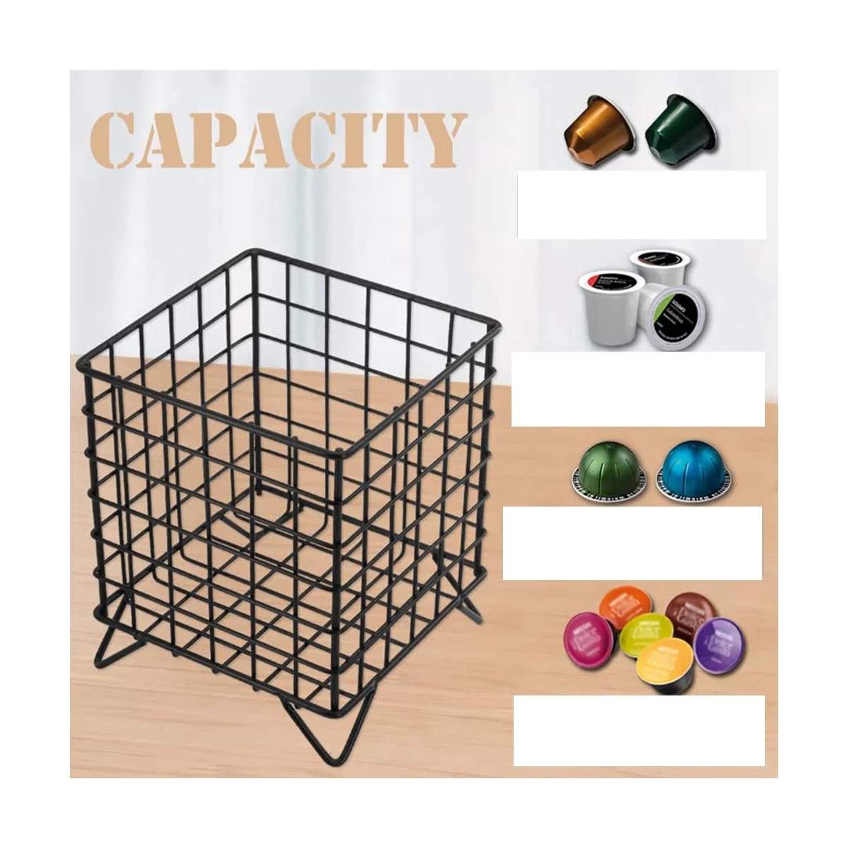 2PCS Coffee Pod Holder,K Cup Organizer,Coffee Bar Organizer,K Cup Organizer,Coffee Pod Storage Organizer