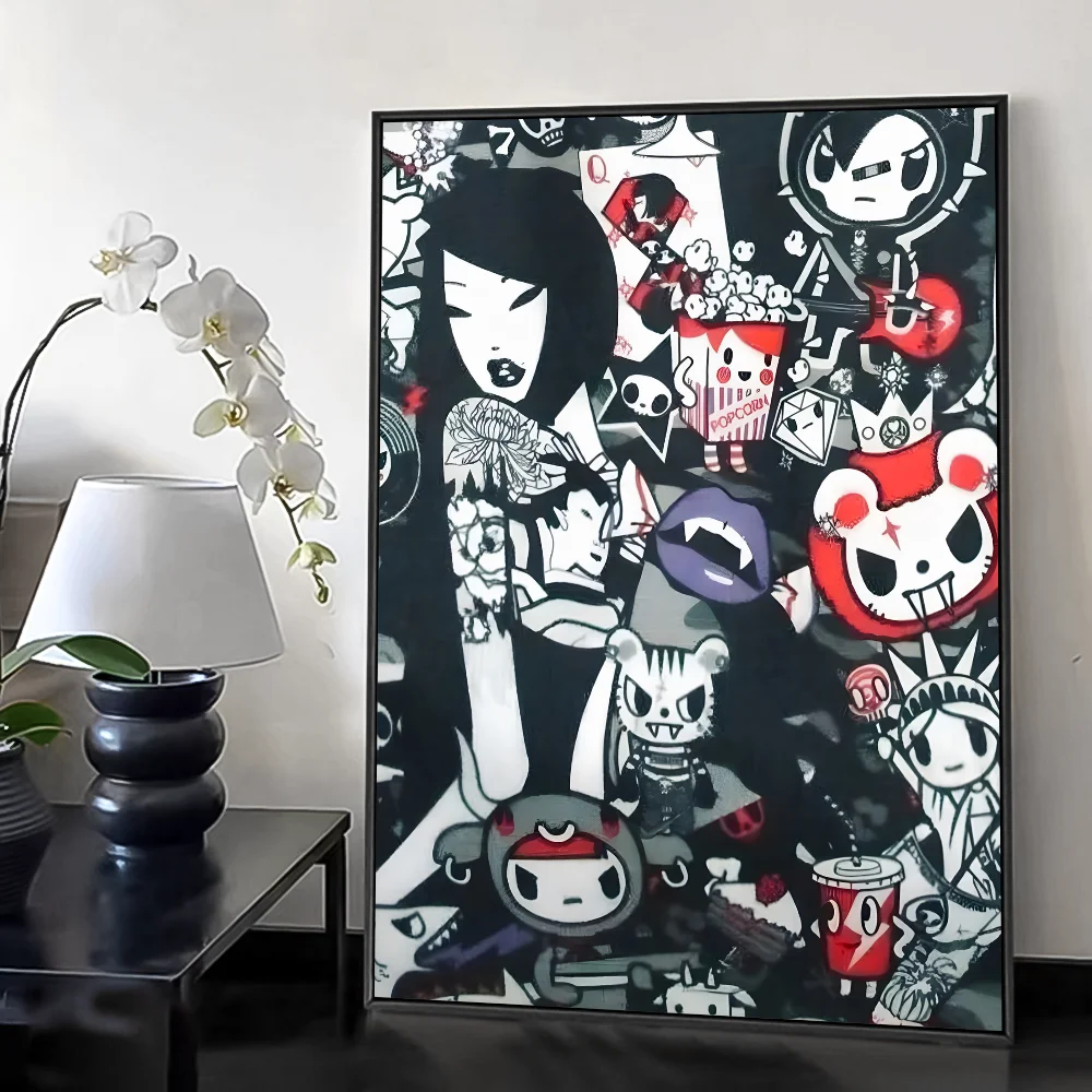 ملصق فني كرتوني Kawaii TownTokidokiinside HD جدار لاصق مقاوم للماء لغرفة المعيشة المنزلية وغرفة النوم والديكور الجمالي #6