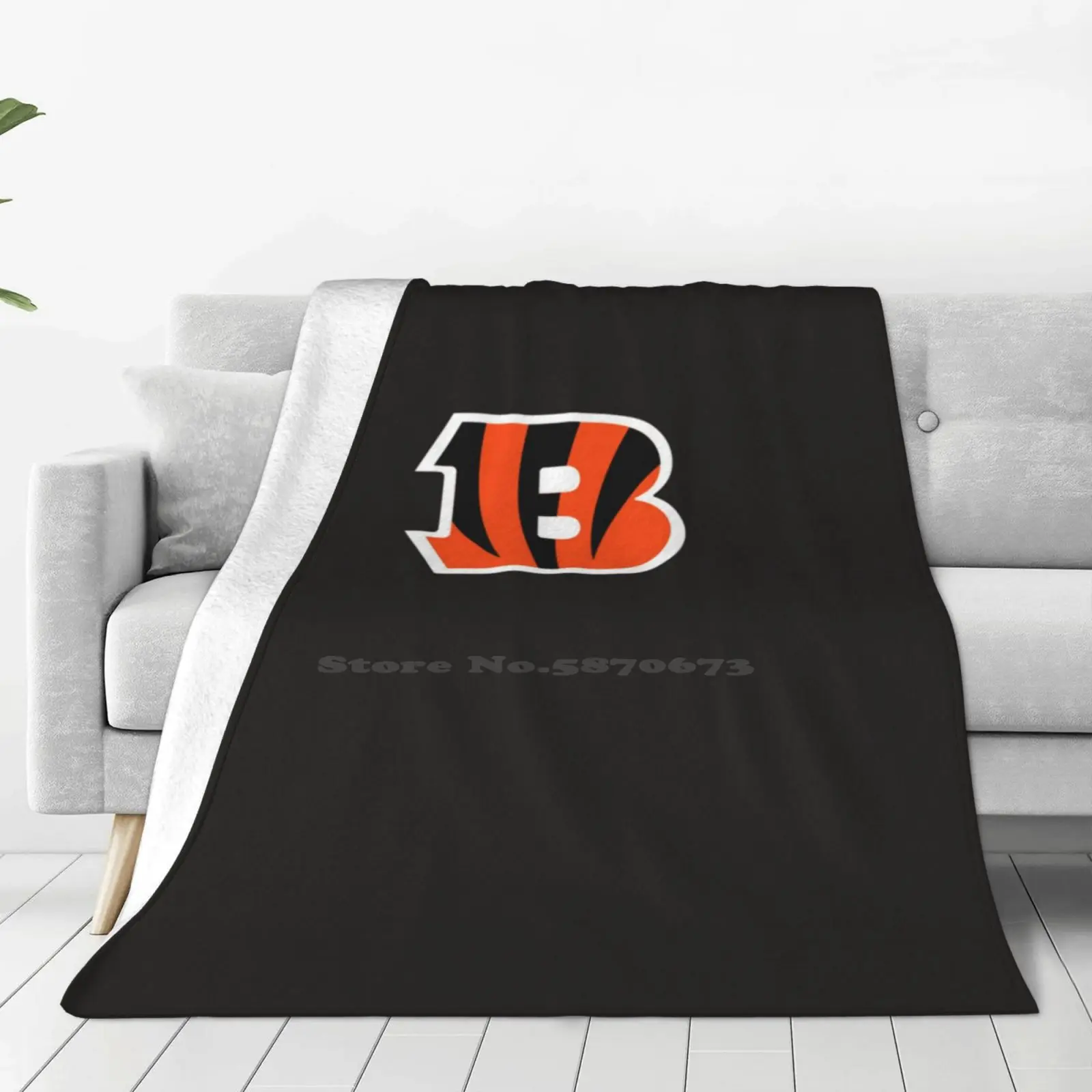 The Bengals Classic T-Shirt Soft Warm Throw Blanket The Bengals