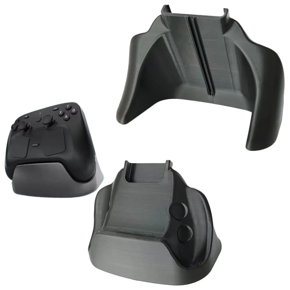 

Vertical Stand for Steam Controller 2026 Desktop Mount 3D Printed PLA+ Holder with Cable Management and Puck Support