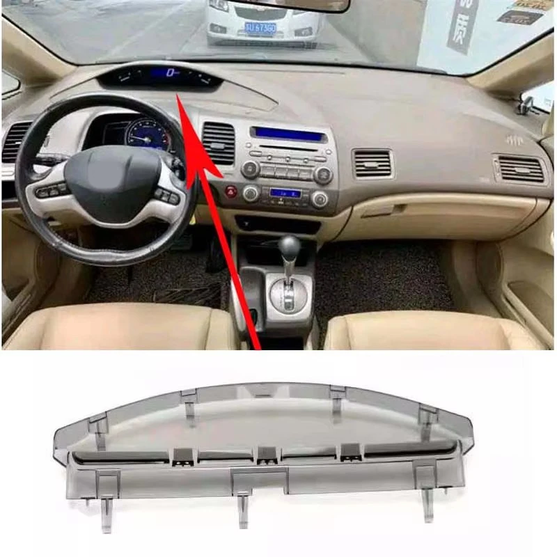 

For Honda Civic 2006-2011 Instrument Glass Instrument Panel Plastic Transparent Outer Cover