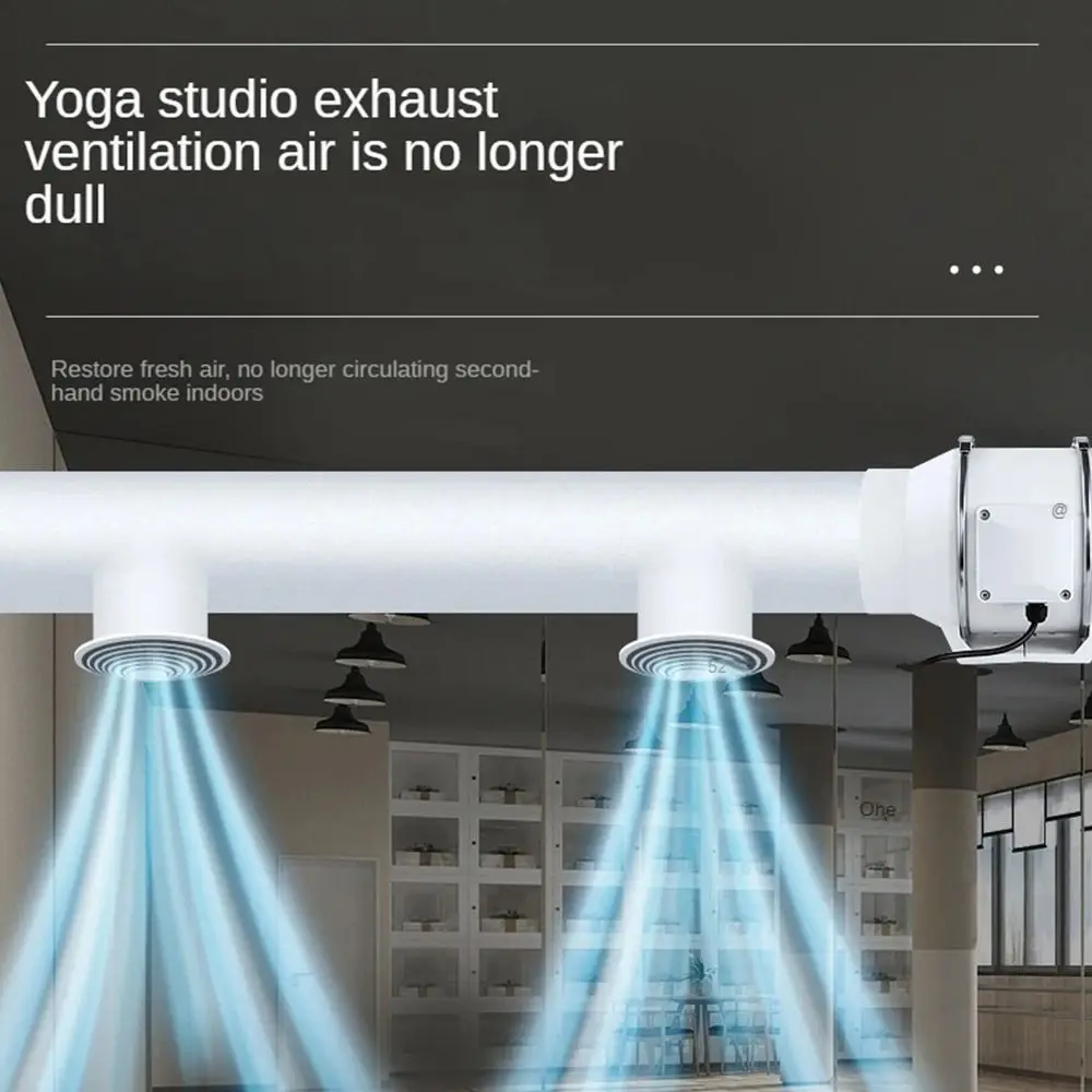 

1 шт. бесшумные промышленные вытяжные вентиляторы 4/6 дюймов круглый вытяжной вентилятор очистка воздуха вентилятор ванная комната кухня туалет стена