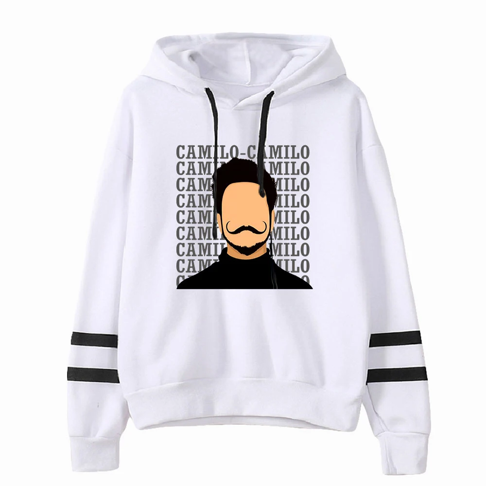 Camilo Echeverry-Sudadera con capucha para hombre y mujer, ropa de calle Harajuku con manga sin bolsillo, de cantante Pop, de talla grande