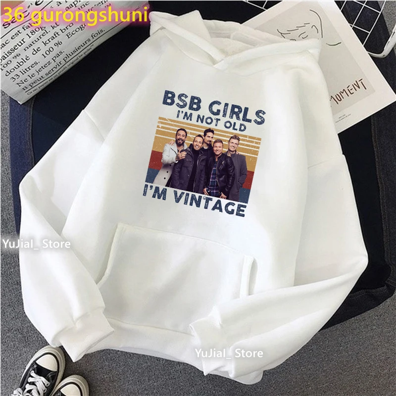 Watercolor Backstreet Boys Graphic Print Cap Hoodies Music Lover Fashion Sweatshirt Femme Long-Sleeved Coat Streetwear