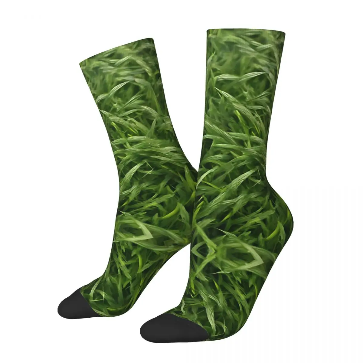 Grass Patterns Stockings Adults Men Flowers Socks High Quality Casual Socks Spring Cycling Non Slip Pattern Socks Gift Idea