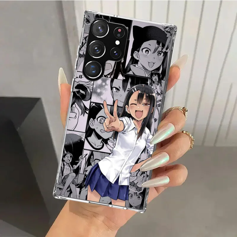 Nagatoro San Anime Aesthetic Phone Case for Samsung Galaxy S24 S23 S22 S21 Ultra S20 FE S10 Plus S10E S9 S8 + S7 Edge Soft Print