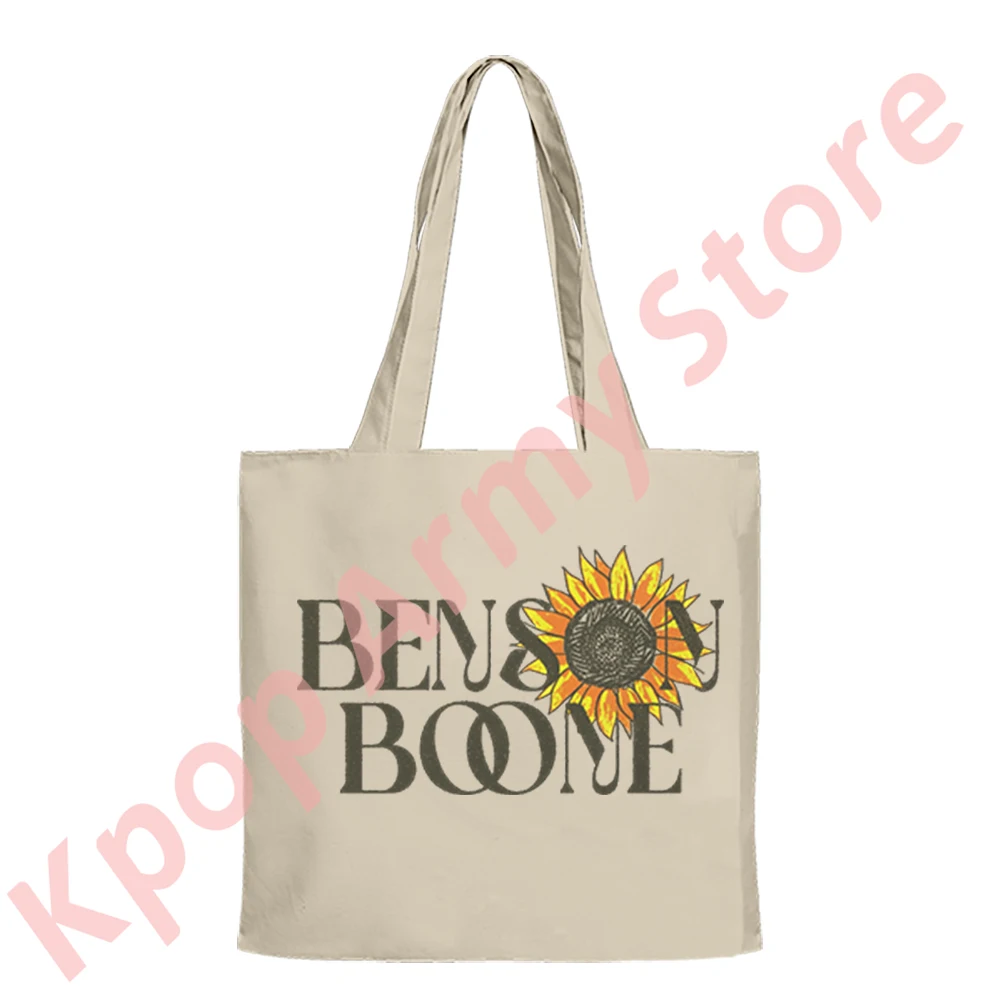 

Benson Boone Sunflower Shoulder Bags 2024 Tour Merch Tote Bag Women Men Fashion Casual Streetwear