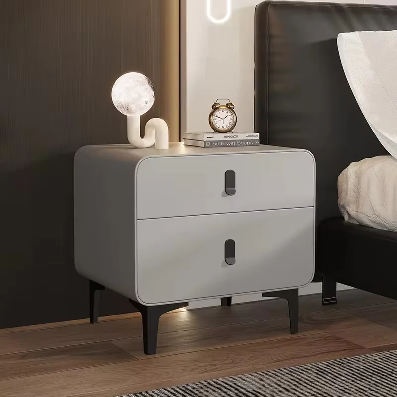 Mesa De Noche De moda minimalista, almacenamiento para ahorrar espacio, mesita De Noche pequeña, Mesitas De Noche modernas con sentido avanzado, muebles De dormitorio