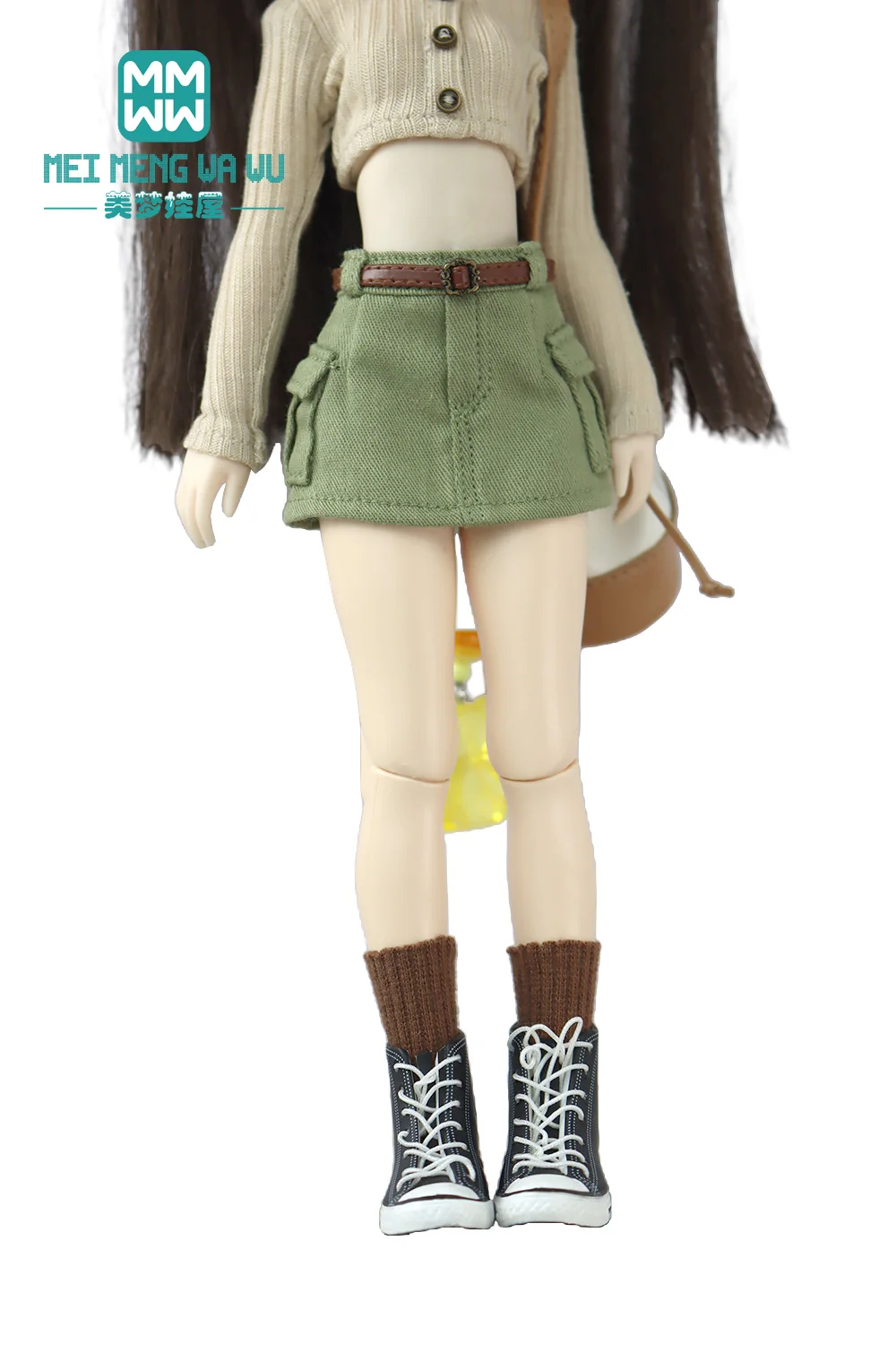 28 cm Blyth-Puppenkleidung, modische bonbonfarbene Blusen, Mini-Jeansröcke für OB23 OB24 Azone-Puppenzubehör – Detail 10