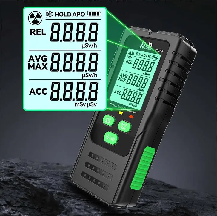 New Customized Handheld Geiger Muller Counter Nuclear Radiation Detector RD650