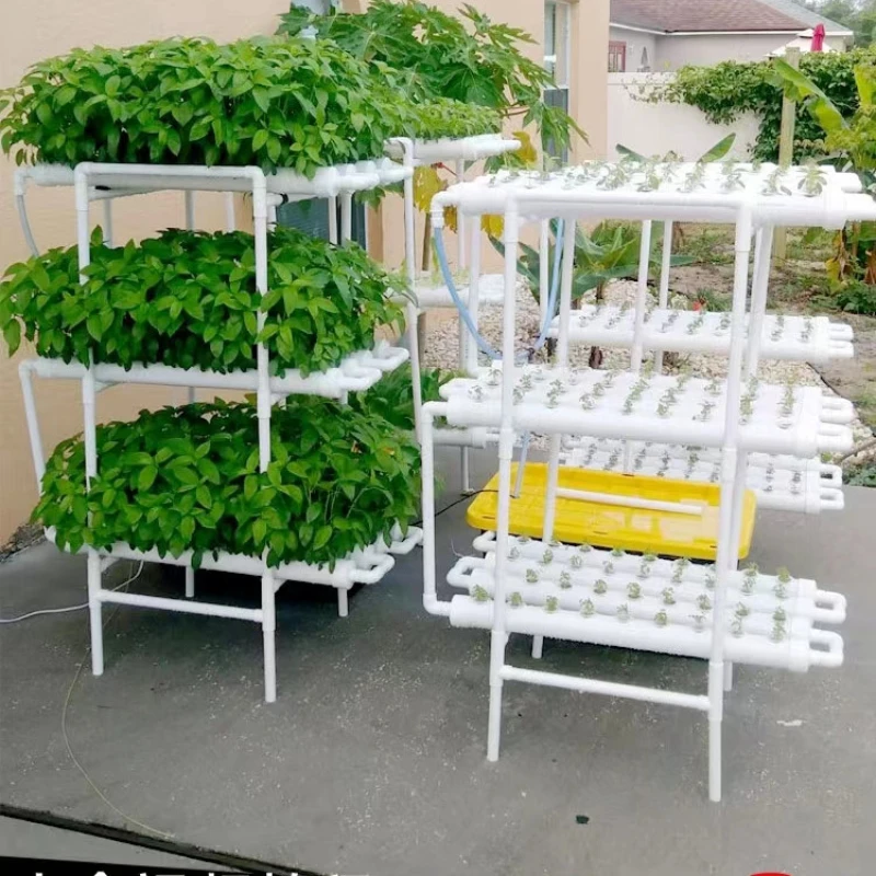 ladder balcony water pipe soilless cultivation small tomato strawberry planting artifact