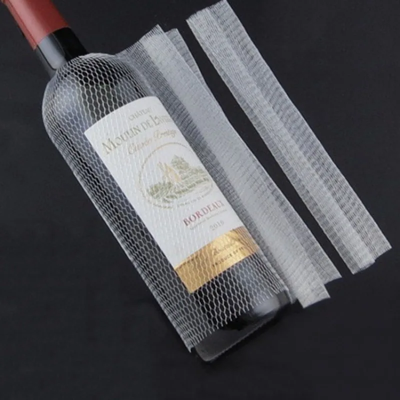 20pcs PE Red Wine Bottle Cover Storage Net Bottle Bag To Prevent Drink Packaging Decoration Wine Accessories
