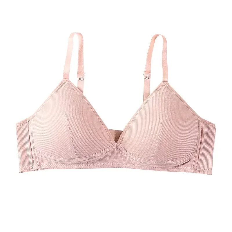 Teen Girls Training Bra Wireless Detachable Shoulder Strap Bralette Soft Comfort Solid Color Developmental Underwear