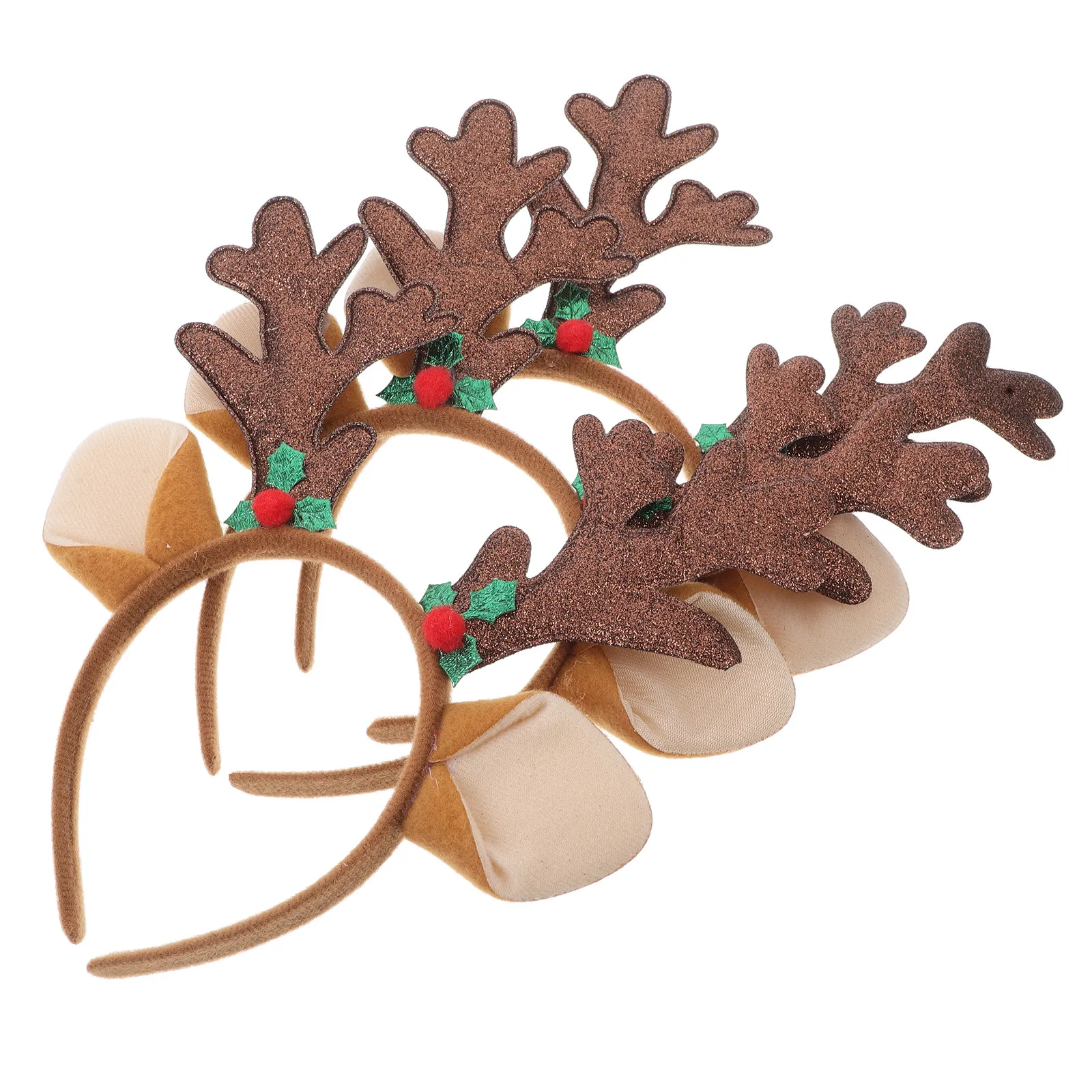 Reindeer Antlers Headband - 3Pcs Bando Tanduk Rusa Natal, Aksesoris
