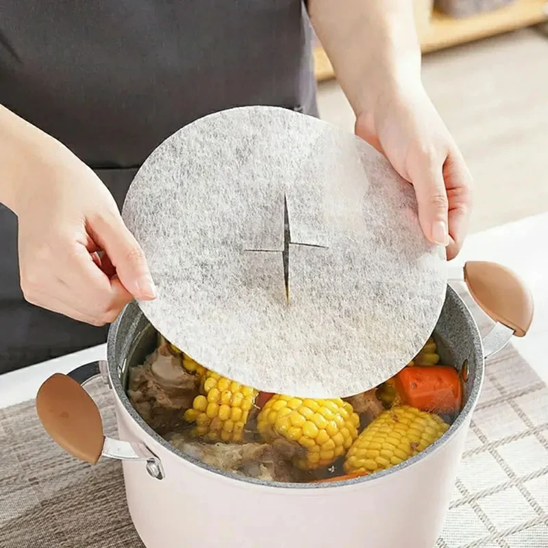 12Pcs/Bag Disposable Soup Oil Absorbing Paper Kitchen Food Oil Absorption Paper Kitchen Gadgets Accessorie