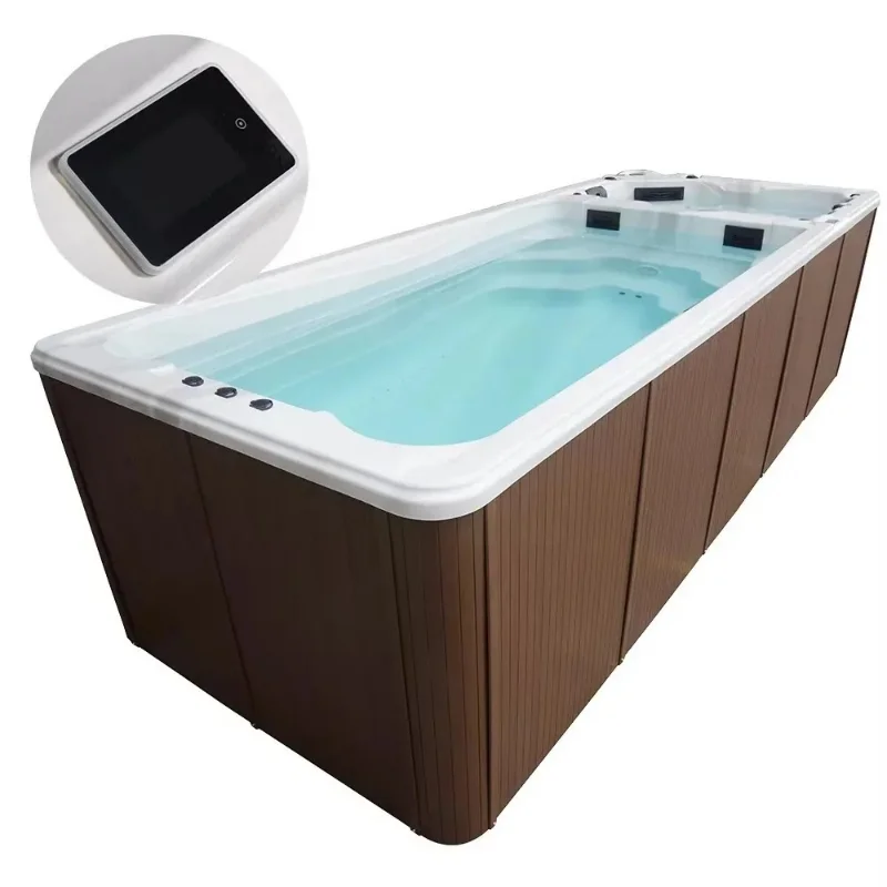 Banheira de hidromassagem de massagem autônoma ao ar livre spa jato de ar hidromassagem spa banheira acrílica para 3 adultos piscina