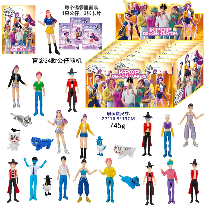 

New Product In Stock: Kpop Witch Hunter Team Figurines, Blind Boxes, Surprise Blind Bags, Devil Hunter Tiger Crow Figurine Toys