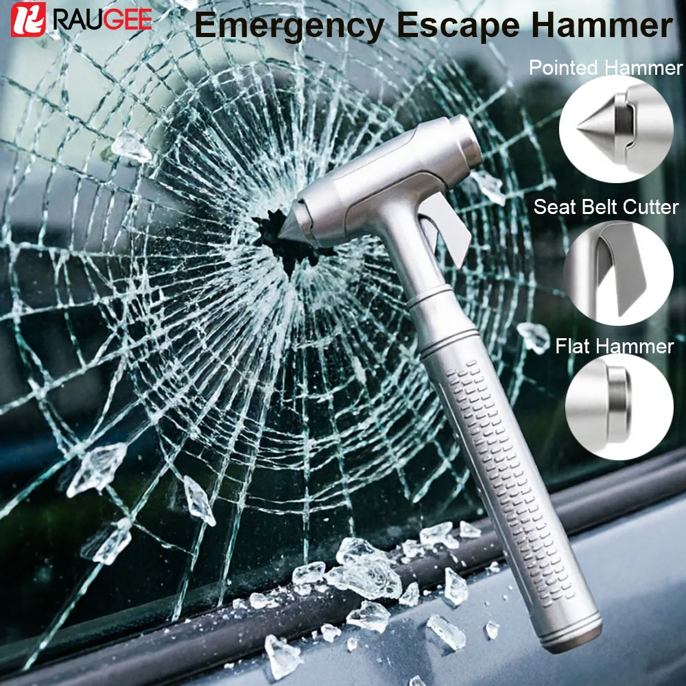 Car Safety Hammer Window Glass Break Emergency Escape Hammer Car Window Break Seatbelt Cutter 3 in 1 Vehicel Safety Hammer