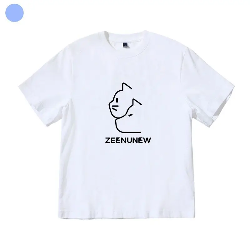 New Thai drama Cutie Pie CutiePieSeries ZeePruk NuNew ZeeNunew ZeeNew Costume casual loose student short-sleeved t-shirt Gift