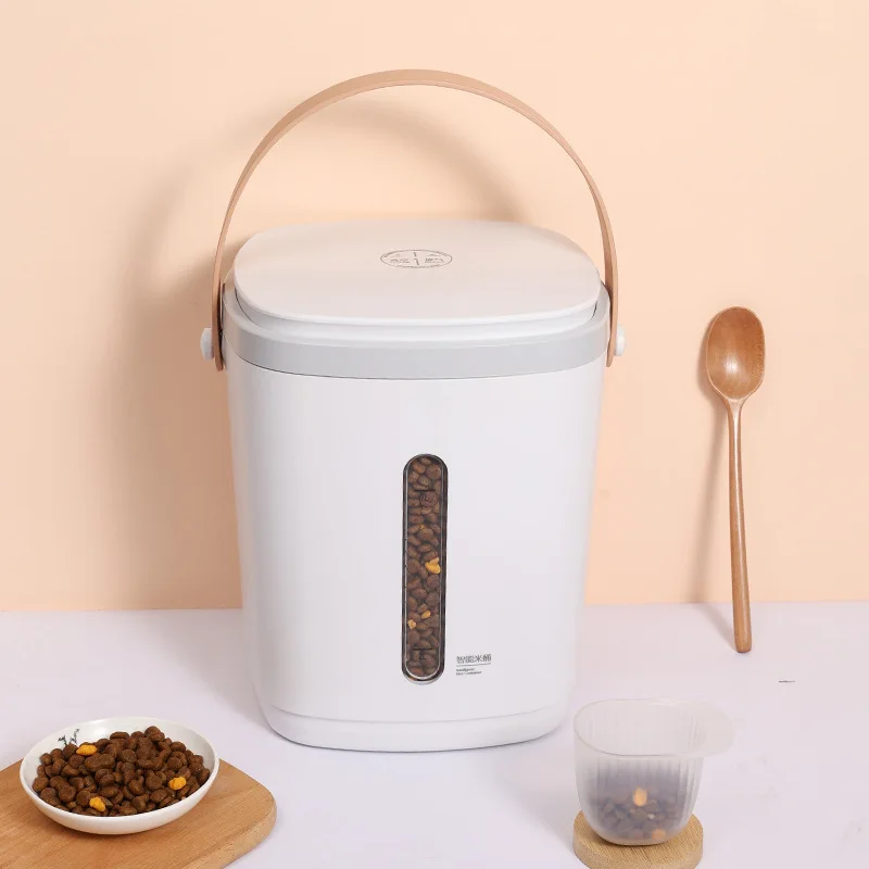

Smart Fresh-Keeping Organizer Wholesale Vacuum Grain Storage Container Cat Dog Food Insect-Proof Bowl Feeder