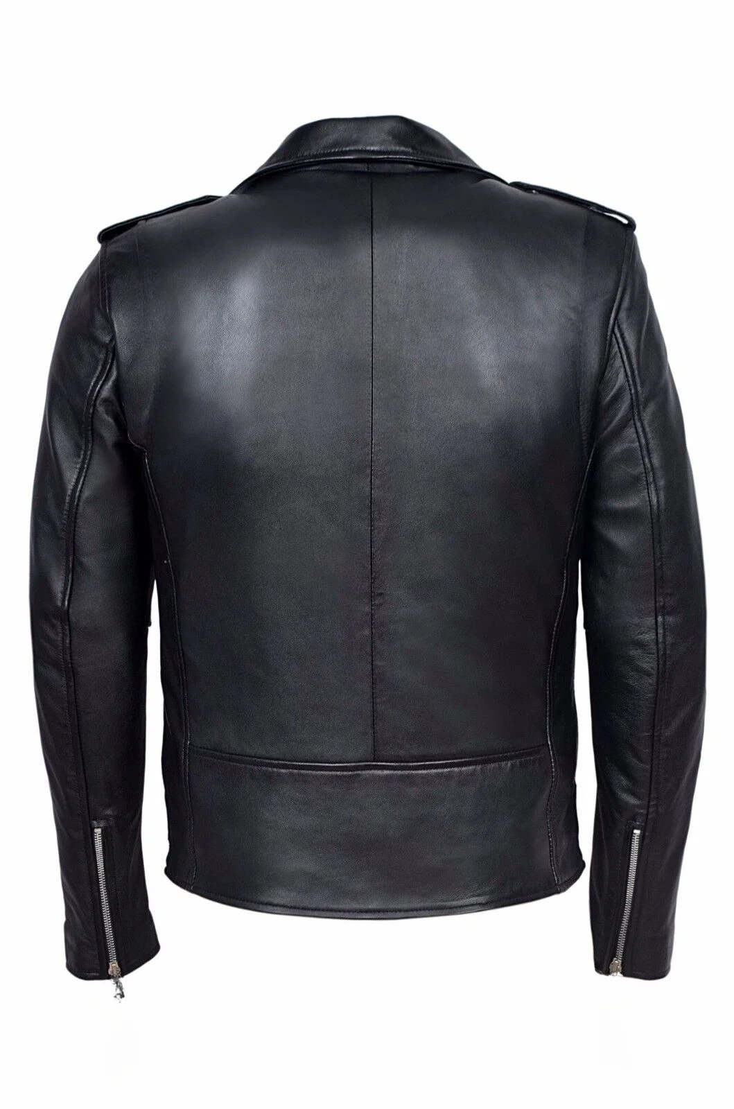 Blouson en cuir PU homme, slim, décontracté, à la mode