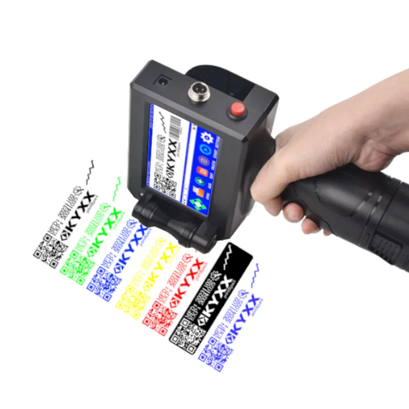 Impresora de marca de 12,7 mm Impresora de inyección de tinta industrial Impresora de fecha de caducidad de inyección de tinta portátil