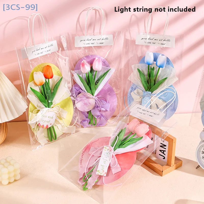 Saco de embalagem de flores de papel com alça saco de buquê diy material de embrulho de papel de flores para o dia das mães dia dos namorados