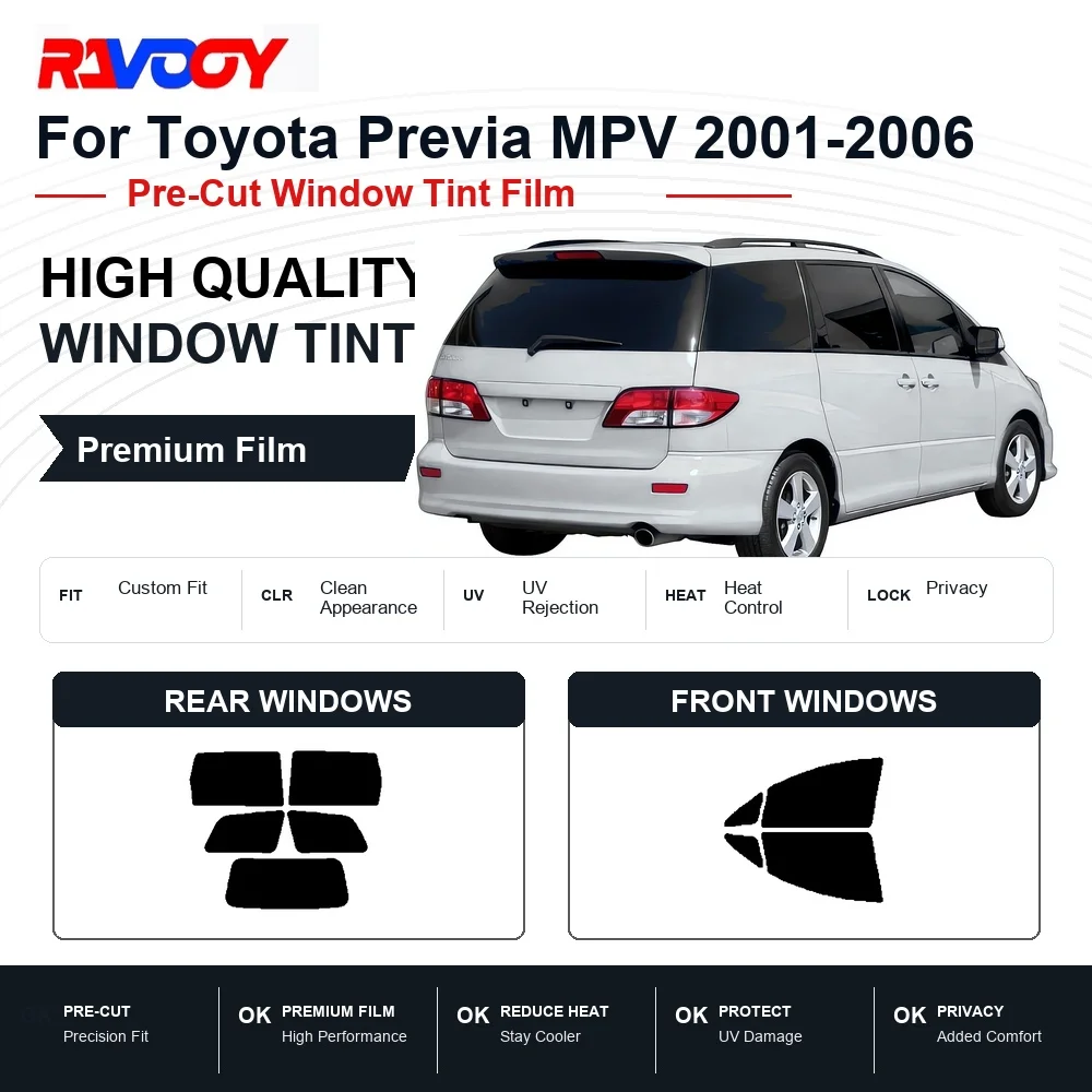 premium-pre-cut-window-tint-for-toyota-previa-mpv-2001-2006-front-rear-windows-uv-heat-rejection-privacy-film