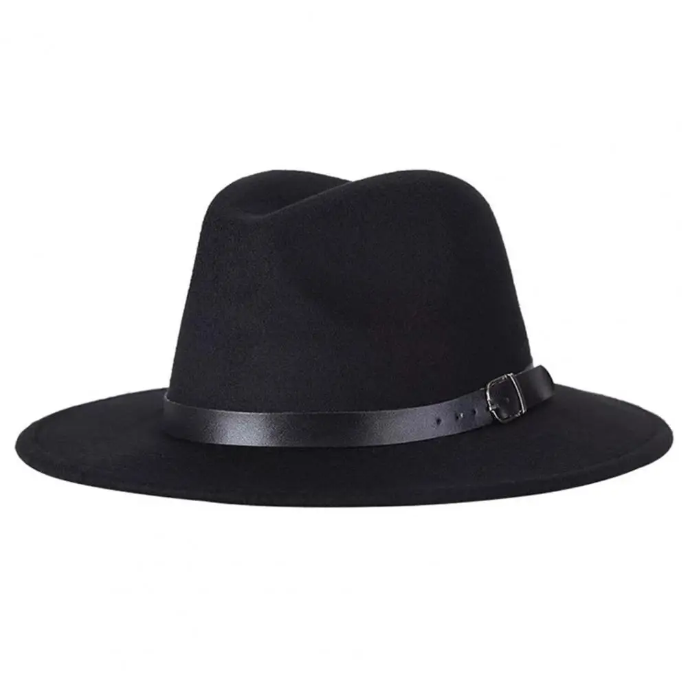 Classic British Fedora Hat Men Wome Orange Woolen Winter Felt Hats Fashion Jazz Hat Wholesale NEW 2024 Sun Hats Women Fedora Hat view 5