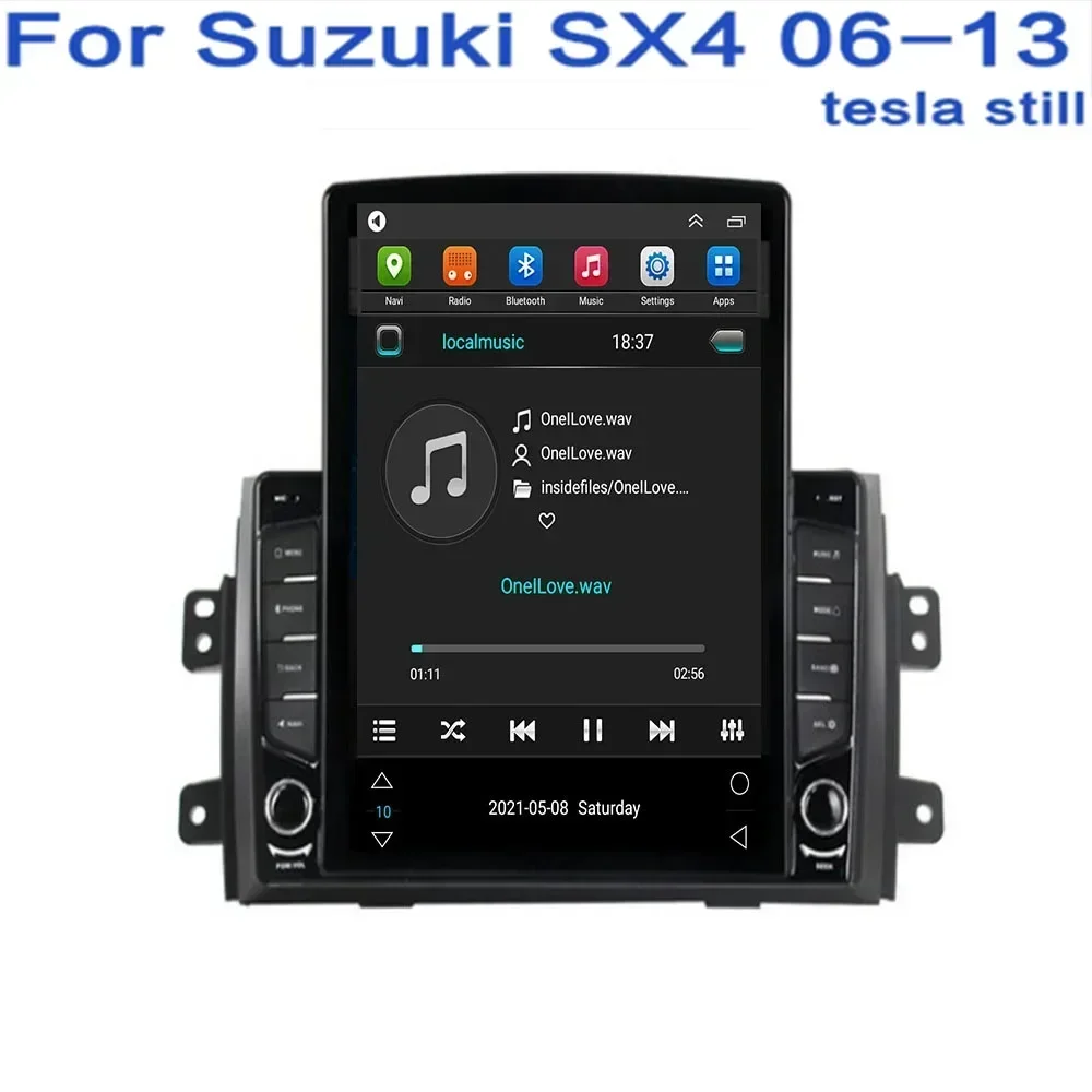 Para tesla estilo 2 din android 13 rádio do carro para suzuki sx4 2006-2013- 2036 reprodutor de vídeo multimídia gps estéreo carplay câmera rds