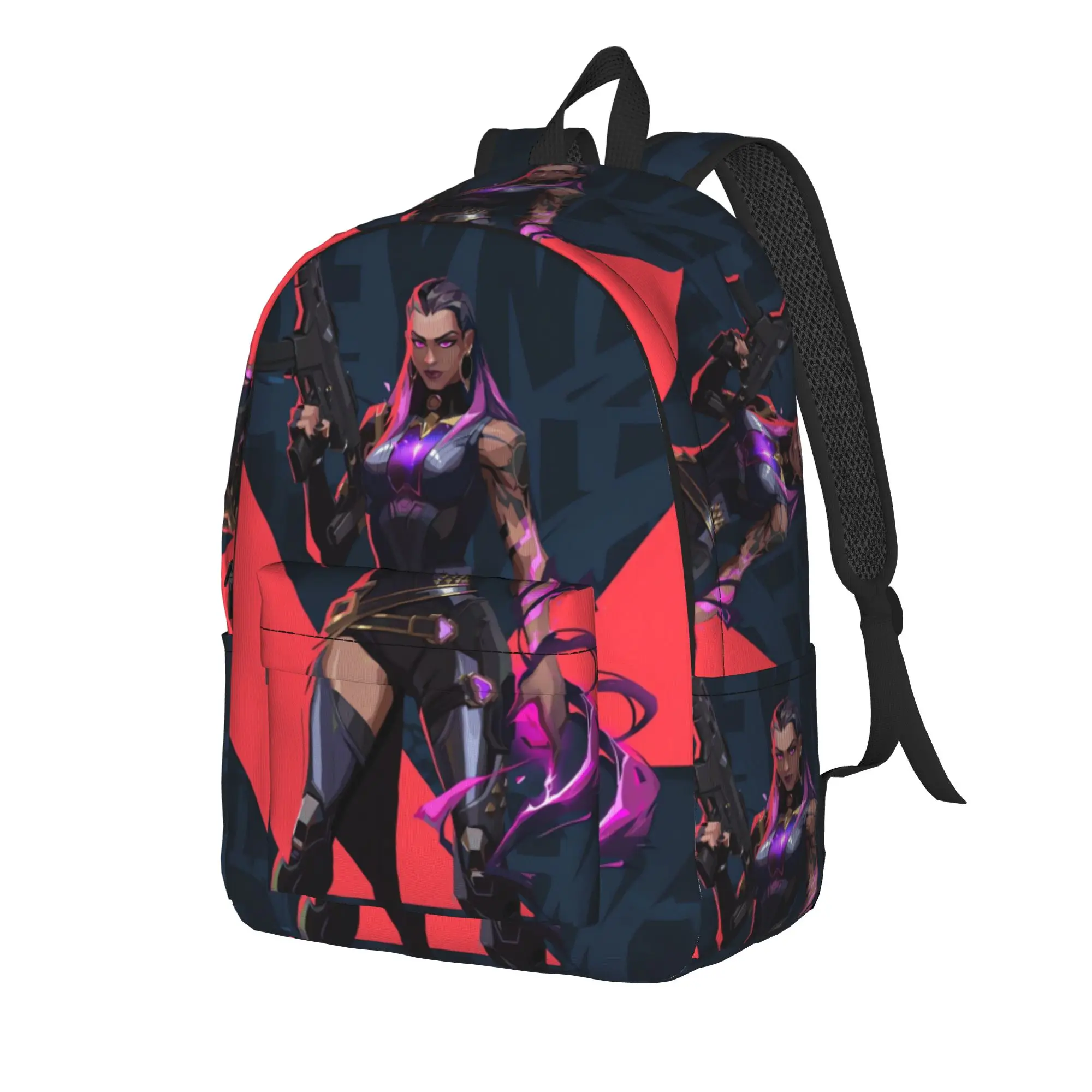Killjoy Backpack V-Valorant Sport Backpacks Girl High Quality Soft School Bags Kawaii Rucksack