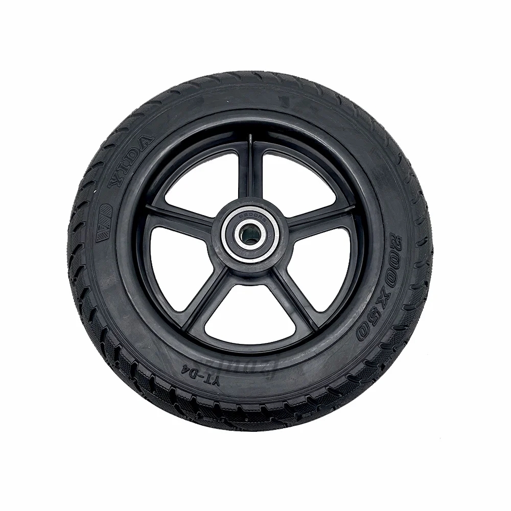 200x50 Solid Wheel for Mini Electric Scooter 8-inch Non Pneumatic Auxiliary Front Wheel