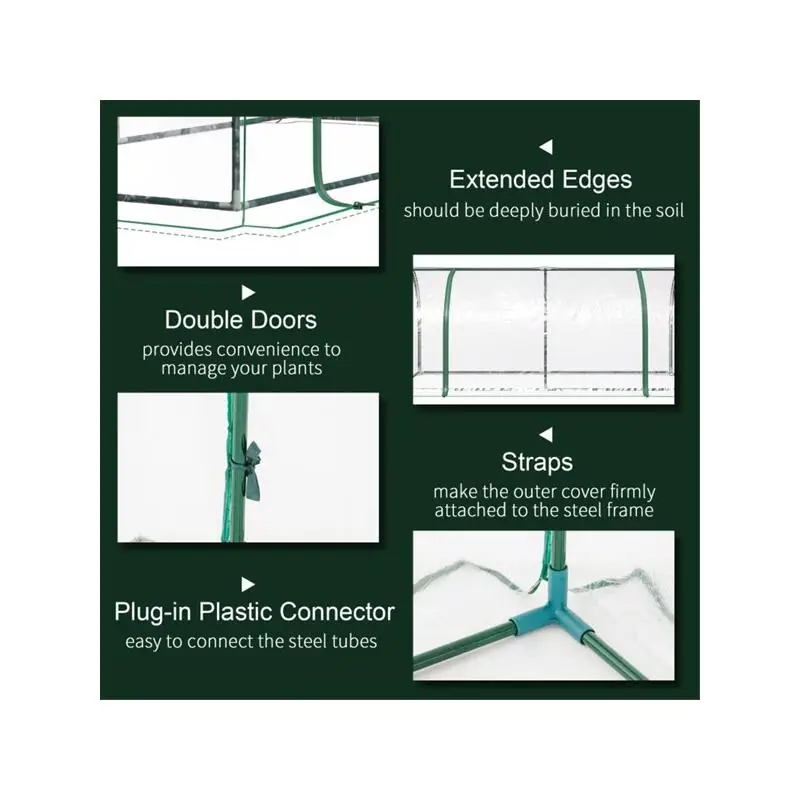 植物用のPVCカバー付きミニ温室