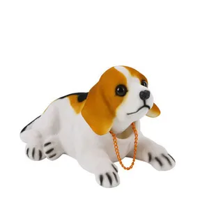 Car ornaments doll Husky Beagle St Bernard Pastor Shake Dog Duck Decoration Interior Accessories Automobiles Beautiful Creative Gifts 12 Main Sales Slip of Abanar head - №2