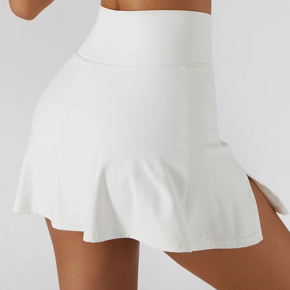 

Summer New Slim Yoga Shorts Short Skirts Ultra Short Mini Skirts Gym Exercise Running Fitness Tennis Anti-Light Sports Skirts