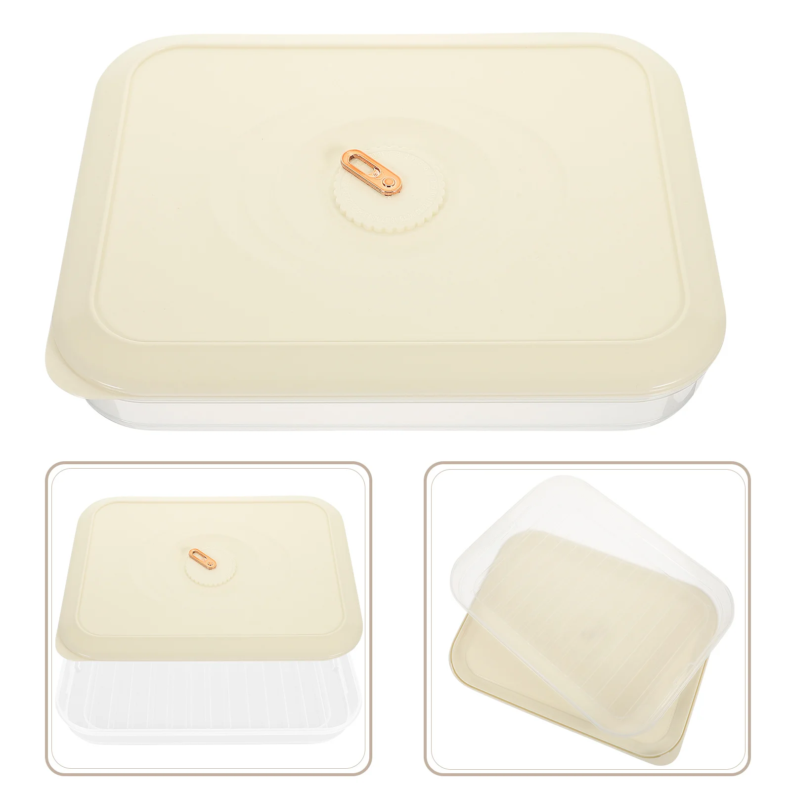 

Dumpling Storage Box Refrigerator Freezer Food Container Multi-Function Kitchen Organizer Large Capacity Fridge Dumpling Holder