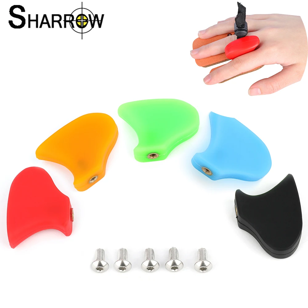 

1pc Archery Rubber Finger Tab Clip Finger Tab ForTradition Recurve Bow Hunting Shooting Bowstring Finger Protector Accessories