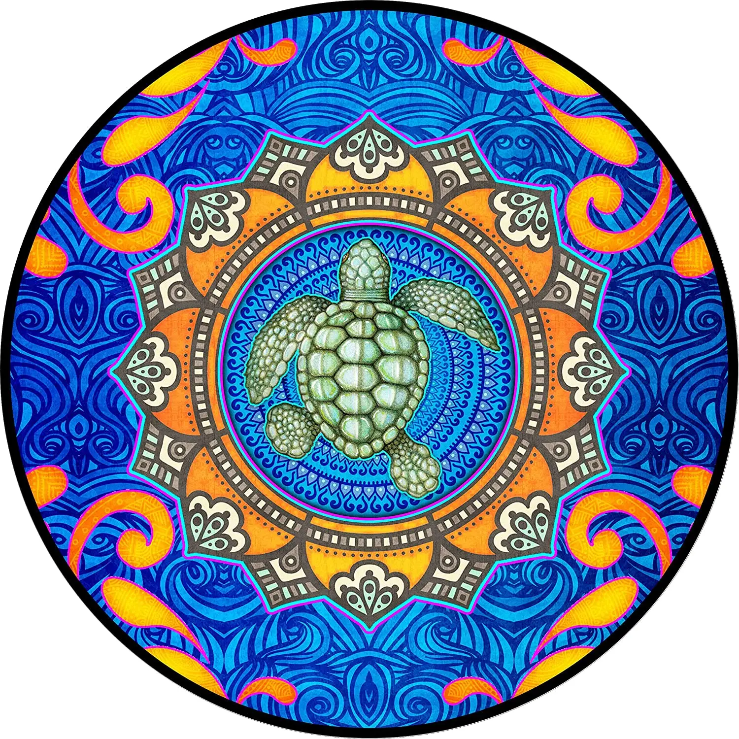 

TIRE COVER CENTRAL Mystical Sea Turtle Wheel Spare Tire Cover