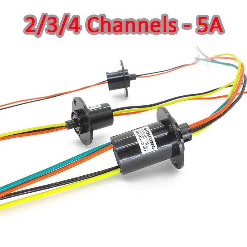 Micro Slip Ring 2/3/4 Channels 5A 12.5mm Rotate Dining Table Slip Ring Electric Collector Rings