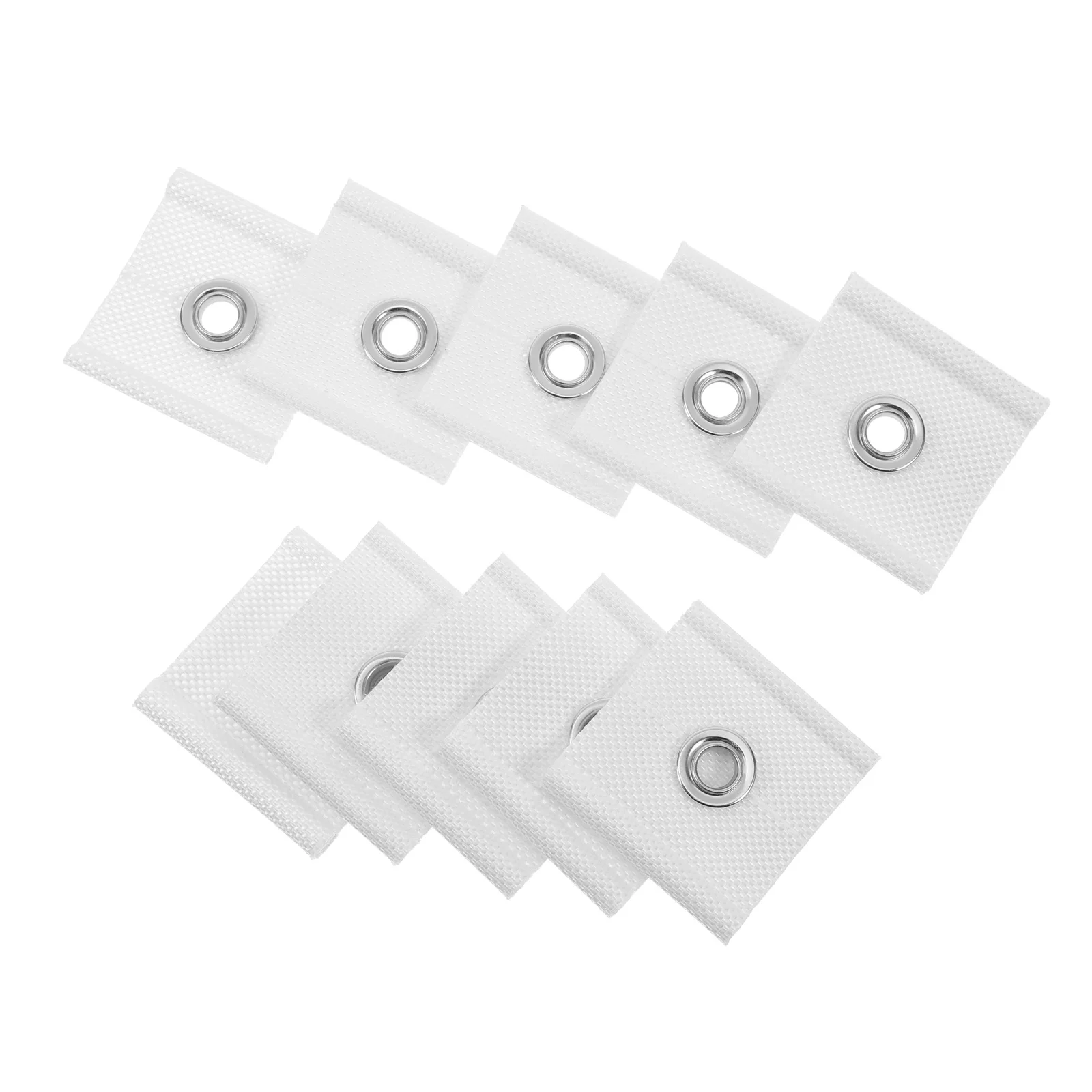 

10pcs Rv Awning Piping Eyelets Waterproof Pvc Coated For Camping Shade Attachments Easy Install Tent Accessories Lightweight