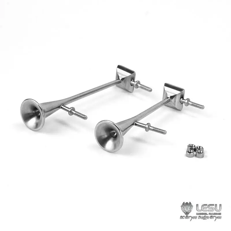 Horn 1/14 LKW allgemeine Pfeife Horn G-6195 Edelstahl Drag Kopf Schlamm Modifikation Kopf Modell