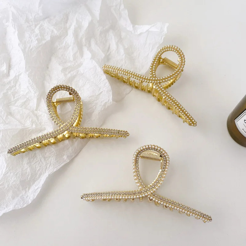 

Большой зажим для волос с перекрестием для женщин, нескользящий, сильная фиксация, толстый длинный аксессуар для волос, 1 шт., 4,5 дюйма