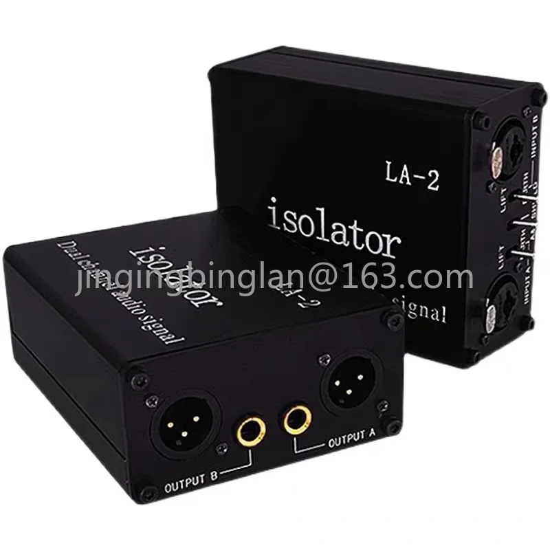 Professional LA2 Audio Isolator Noise Reduction Filter Eliminates Current Noise 6.5 Xlr Mixer Microphone Port