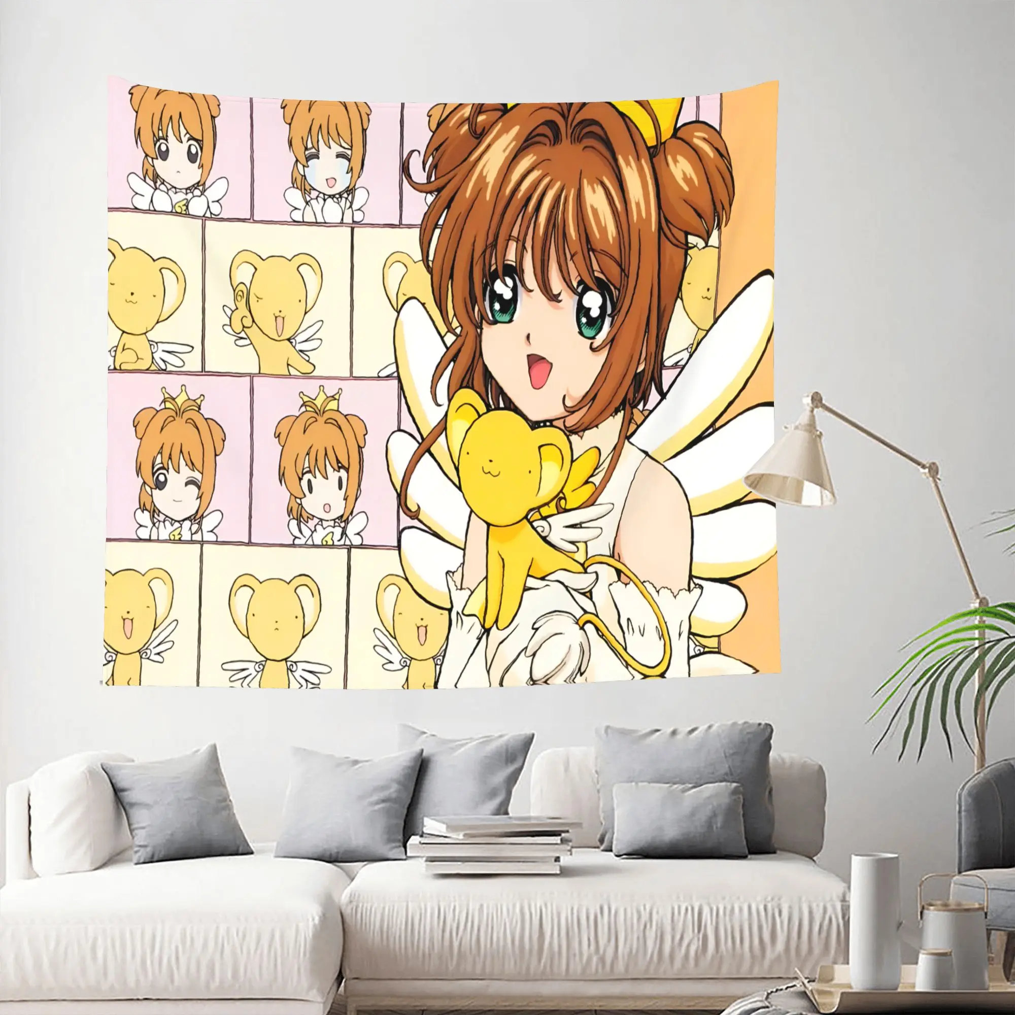 Anime Cardcaptor Sakura Customized Cutecore Tapestry  Wall Hanging Blanket Tapestry Home Decor Items Wall Decorations