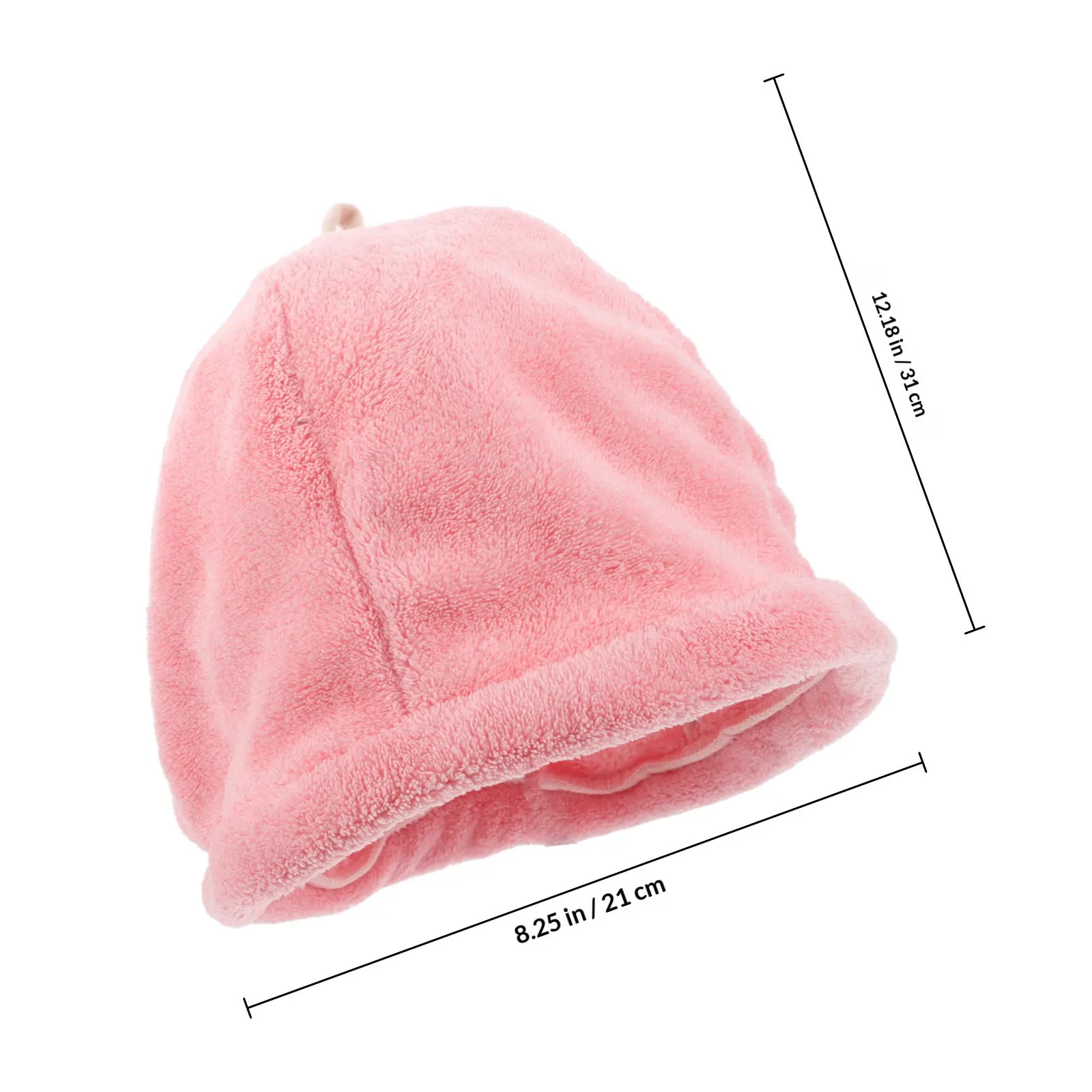 Quick Dry Coral Fleece Hair Wrap Towel for Bath Shower Sauna Spa Use Soft Absorbent Drying Cap Fits All Head Sizes Lightweight